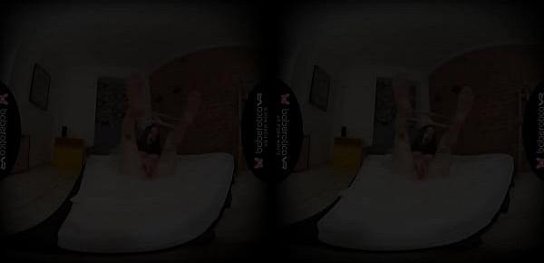  Solo cock teaser, Ashley is masturbating all day, in VR